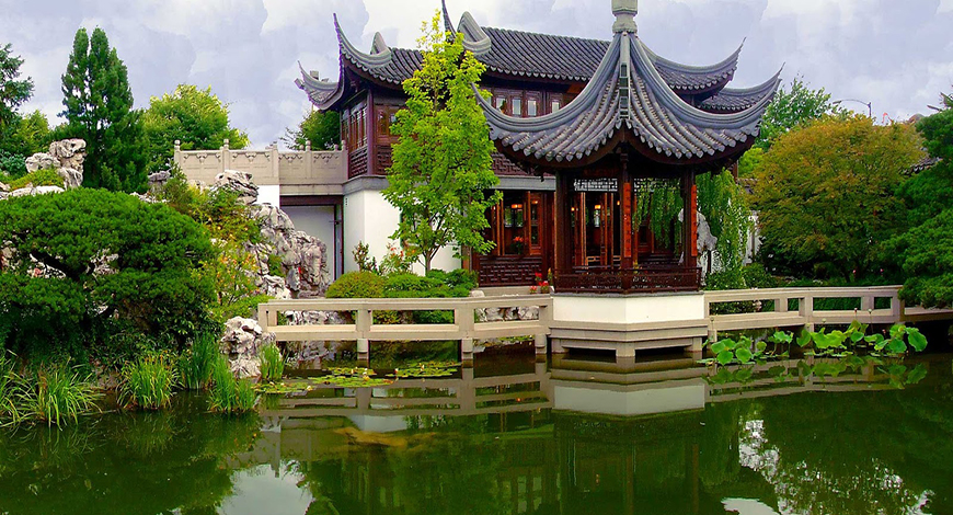 Сады в городе Сучжоу