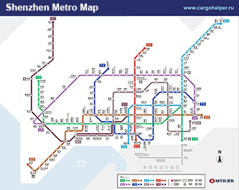 Карта метро Шэньчжэня